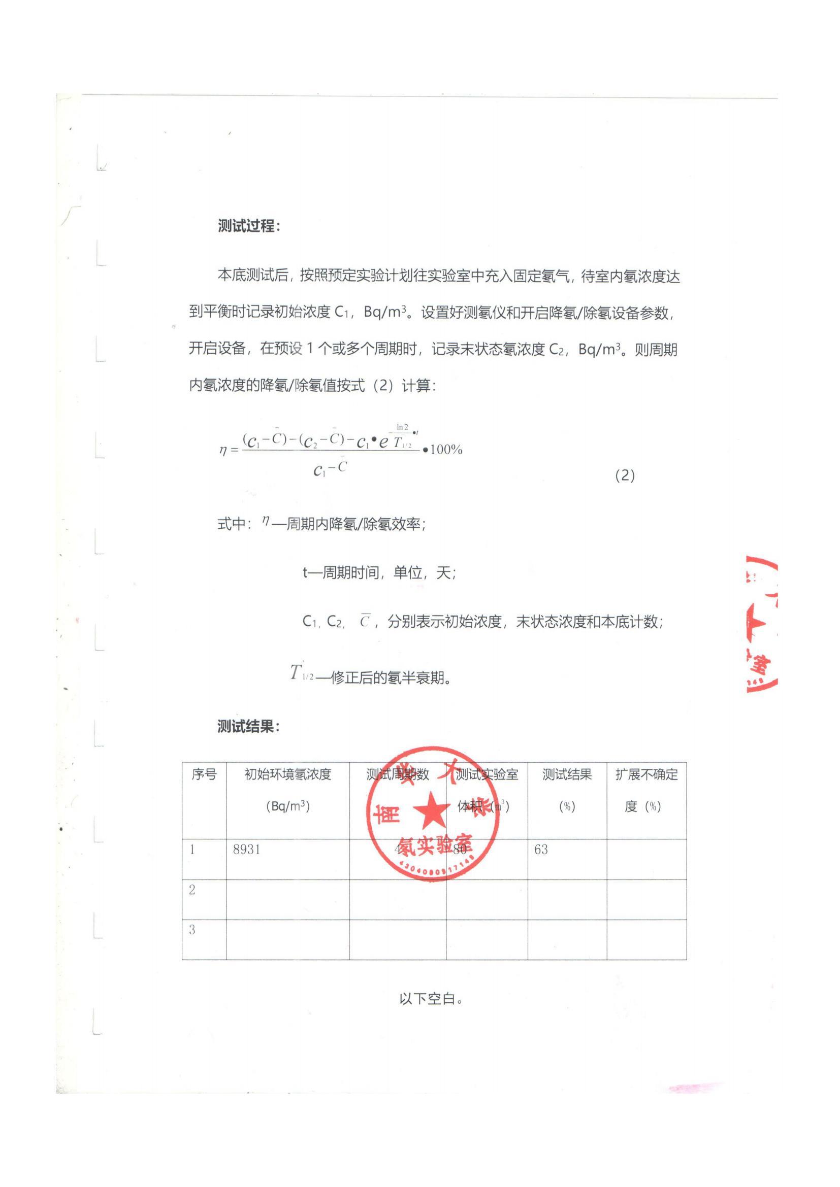 除氡檢測(cè)報(bào)告（南華）(2)